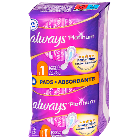 Always Platinum 1 normal, ciklusni ulošci, 16 kom