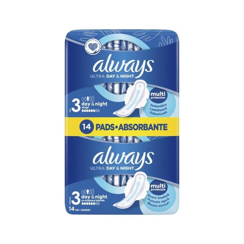 Always Ultra night dnevni i noćni ulošci sa krilcima, 14 komada